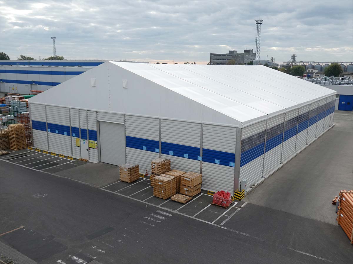 Galeria: Hala namiotowa • APC Budownictwo: nadzory inewstorskie, doradztwo techniczne, odbiory techniczne, przeglady budowlane. Poznań (wielkopolska).